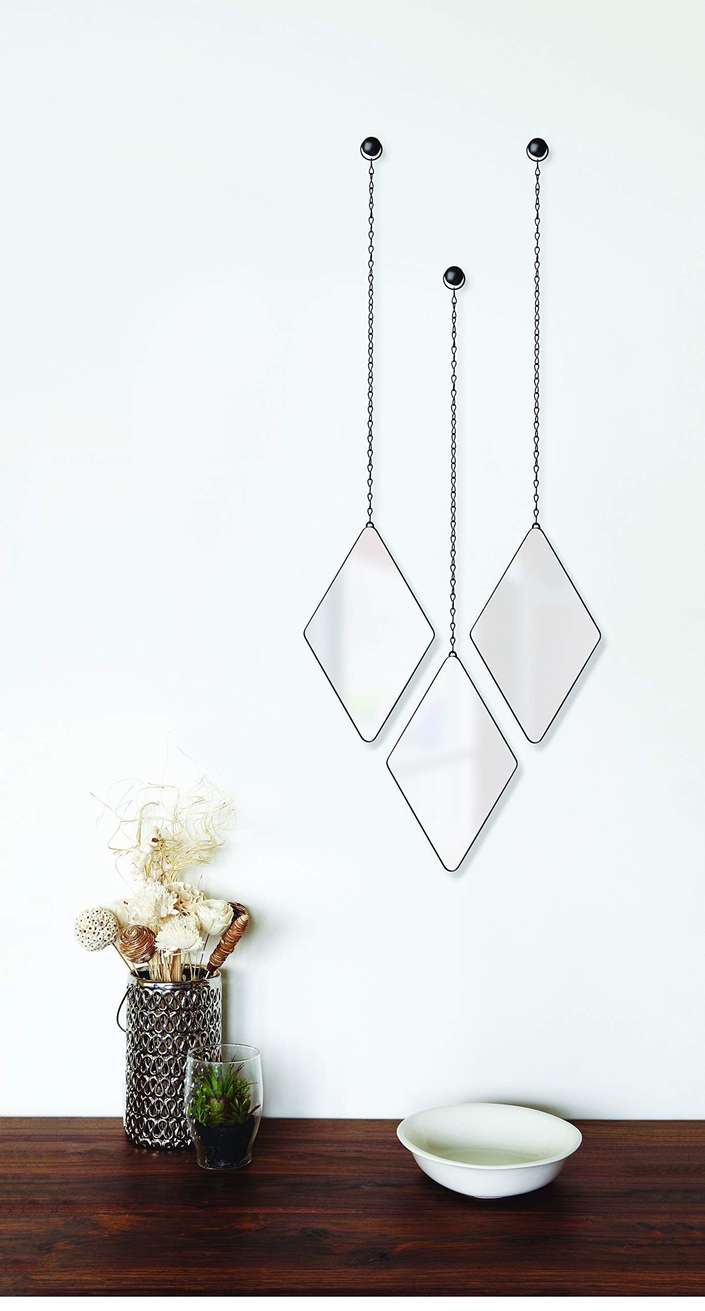 Umbra Dima Mirrors, Set of 3, Trio of Decorative Mirrors