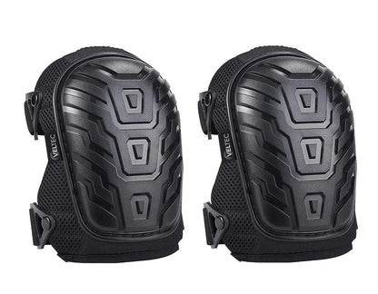 Veltec Premium Knee Pads for Work with Soft Foam and Gel Cushion - Heavy Duty Pads & Adjustable Non-Slip Straps - Pro Protection & Comfortable for Construction, Gardening, Flooring, Roofing and More
