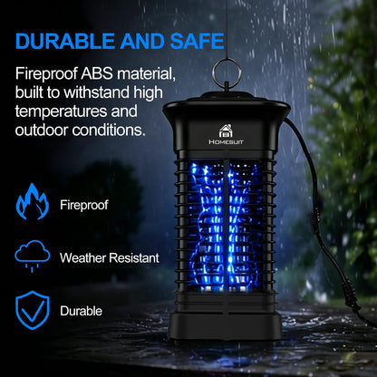 Homesuit Bug Zapper 15W for Outdoor and Indoor, High Powered 4000V Electric Mosquito Zappers, Mosquito Killer, Electronic Mosquitoes Light Bulb Lamp for Home Backyard Patio