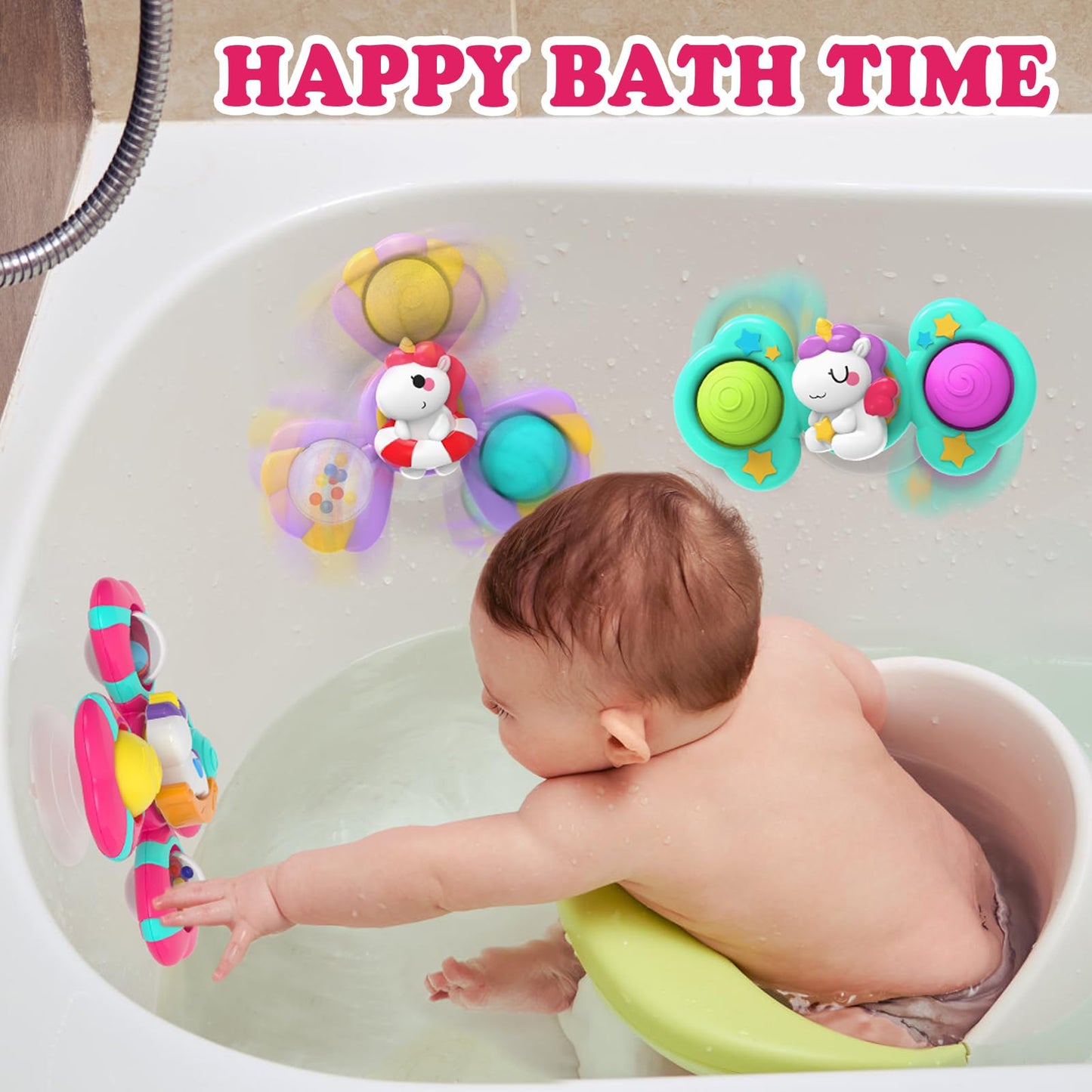 seveclotree 4 in 1 Baby Toys 6 to 12 Months,Learning Toys for Babies 6 12 18 Months, Infant Toys Stacking Rings,Busy Cube,Spinner Toys,Tissue Box Toy,Sensory Educational Gift for Toddlers Aged 1-3