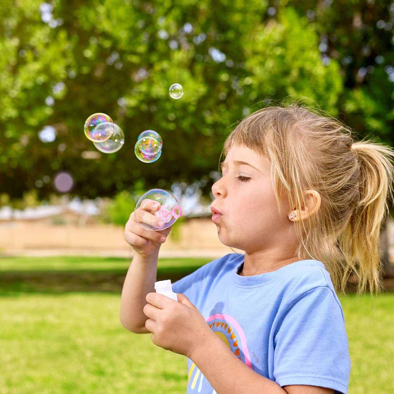 JOYIN 24 Pcs Mini Bubble Wands Assortment Party Favors Toys for Kids Child, Summer Gifts Bubbles Fun Toys,Wedding, Bath Time,Summer Outdoor Gifts for Girls Boys