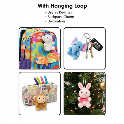 Yaliuliu Mini Stuffed Animals Bulk – 24 Pack Tiny Plushies Keychain for Kids, Small Animal Plush Toys for Classroom Rewards, Birthday Party Favors, Claw Machine, Easter, Halloween & Christmas