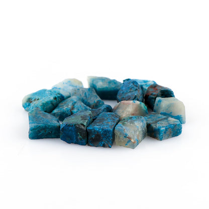 CRYSTALIS 100cts Natural Chrysocolla Raw Crystals, Loose Gemstone Wholesale Bulk Rough Jewelry Making Supply, Chakra And Healing Stones, Wire Wrapping, DIY, Tumbling, Gem Collection, 10+ pcs