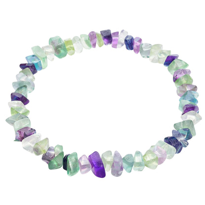 Amazing Gemstone Chips Bracelet (Multi Fluorite)