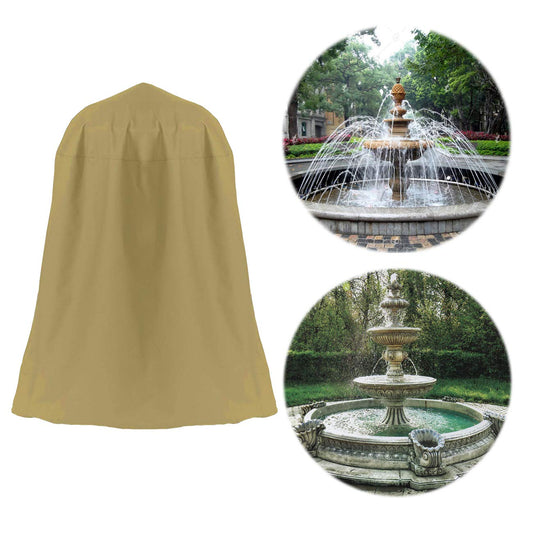 Ogrmar 36"x42" Garden Fountain Cover 600D Oxford Waterproof Dustproof Cover with Locking Drawstring for Winter Outdoor Garden Fountain Statue（36"x42"）
