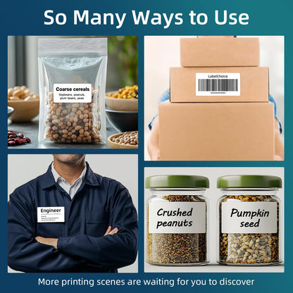 LabelChoice 100 Sheets 1000 Pcs 2”x4” 10 Up Shipping Address Labels Compatible with Laser and Inkjet Printers, 2x4 10 Per Page Strong Adhesive Internet Mailing Shipping Labels