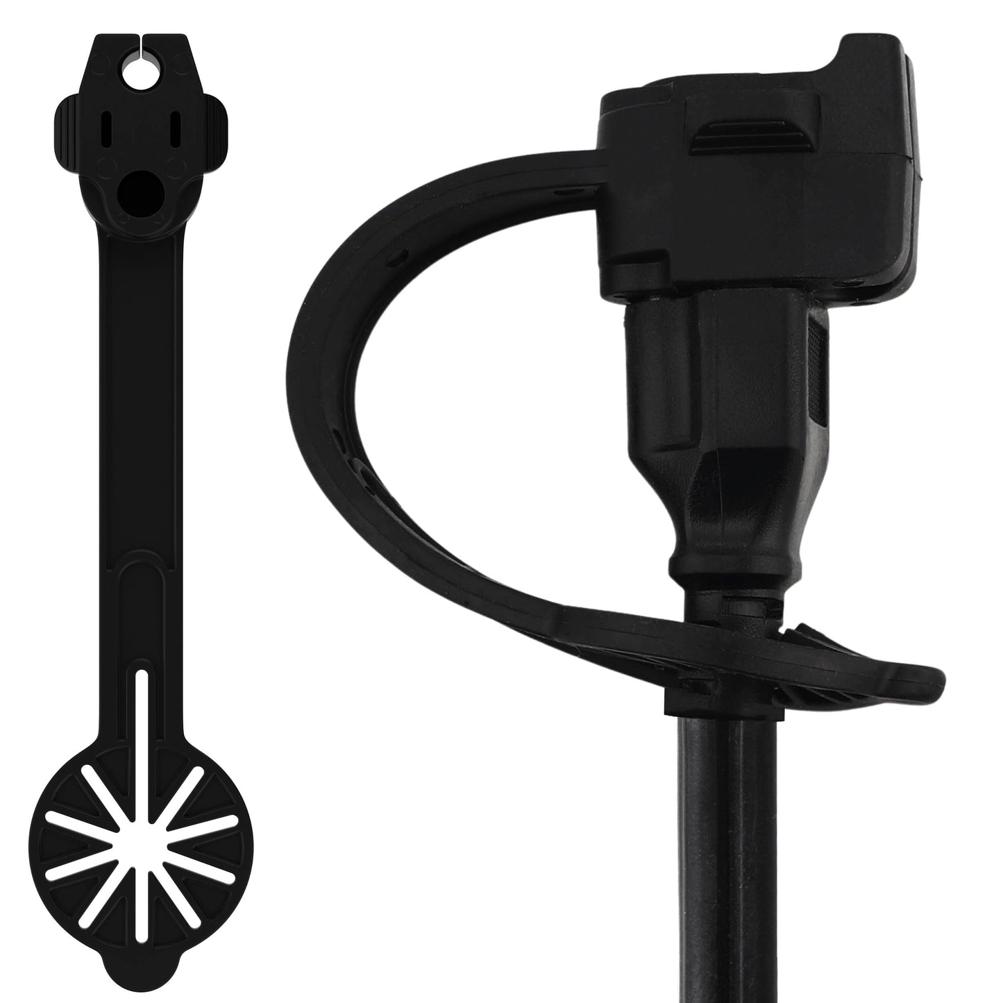Prong Shield Outdoor Weatherproof Plug Cover - Extension Cord Waterproof Protector Covers for 120v Electric, 3 Prong Male End Weather Proof Exterior Ends Caps for Outside Electrical Plugs (5, Black)