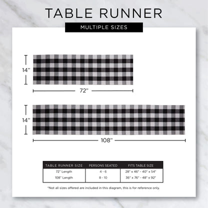 DII Farmhouse Braided Stripe Table Runner Collection, 15x72 (15x77, Fringe Included), Black