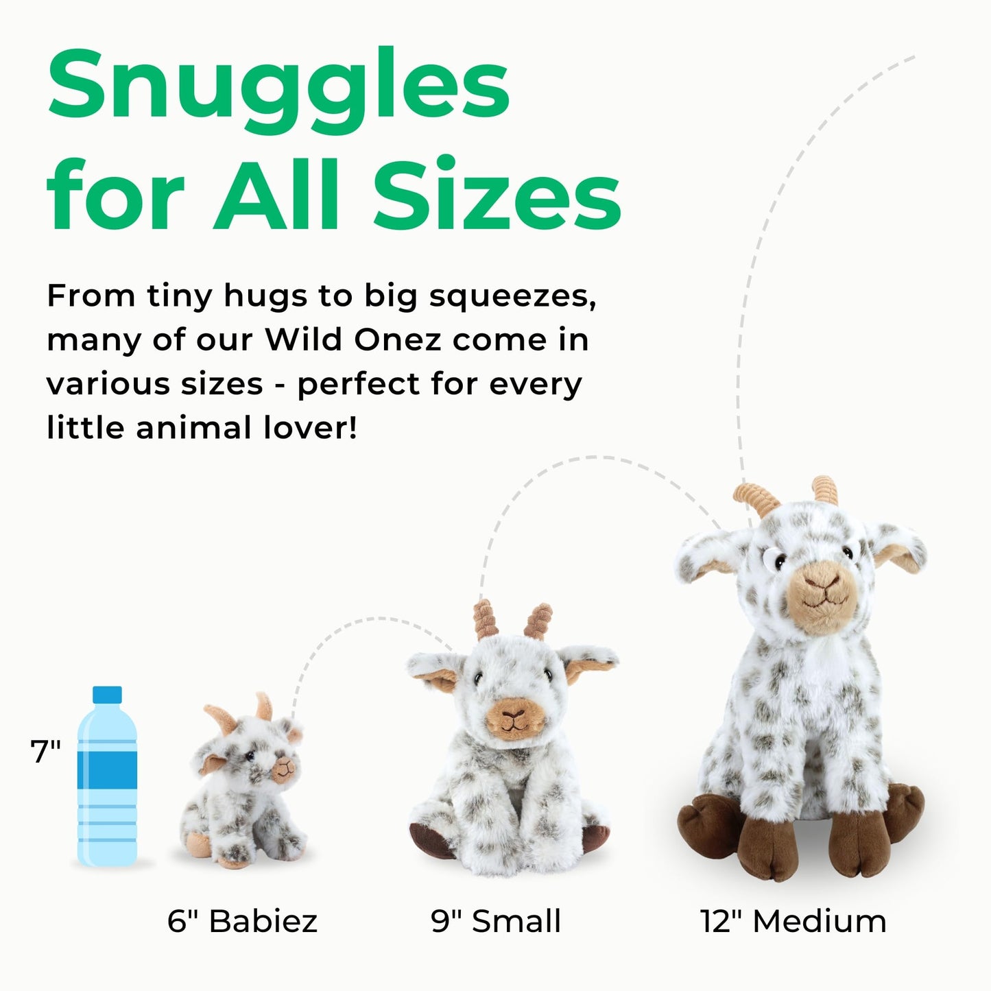 The Petting Zoo Highland Cow Plushie Stuffed Animal, Gifts for Kids, Wild Onez Wildlife Animals, Cow Plush Toy, 9 inches