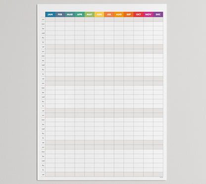 Dry Erase Wall Planner (27×39 in) – Double-Sided Reusable Yearly Planner with Undated Planning Board & 2026 Calendar Reference, Large Laminated Write & Wipe Wall Calendar for Home, Office, Classroom— Rolled Poster.