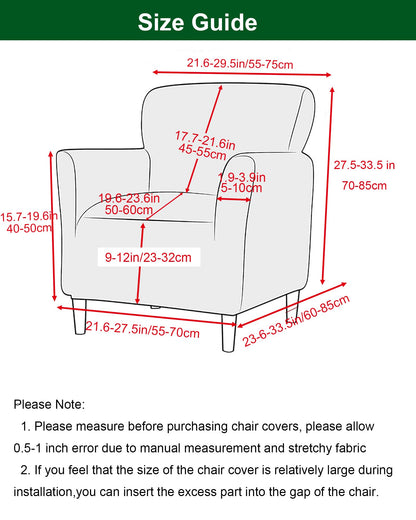 CRFATOP Stretch Mid Century Modern Armchair Slipcover 1-Piece Solid Accent Chair Covers with Arms Soft Waterproof Chair Slipcovers for Living Room Furniture Protector Office Reception Reading,Beige