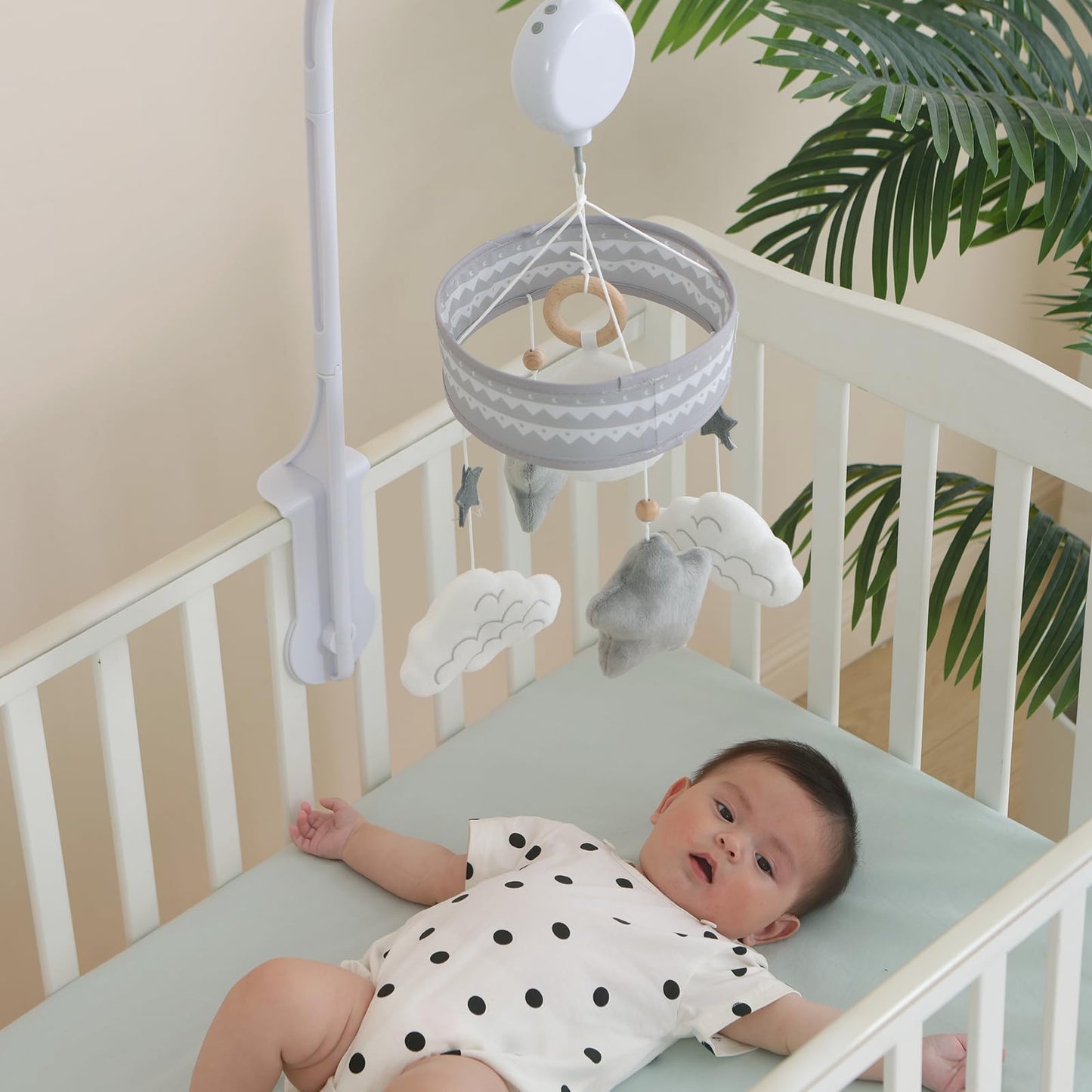 Lovvie & Joy Baby Crib Mobile,Mobile for Crib with 35 Lullabies and Stuffed Hanging Toys for Newborns Boys and Girls,Goodnight Moon Nursery Decor