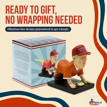Political Satire Donald Trump Pen Holder - Donald Trump Merchandise. Funny Gifts for Men, White Elephant Gifts for Adults. Unique Gifts, Gag Gifts for Men, Mens Gifts.