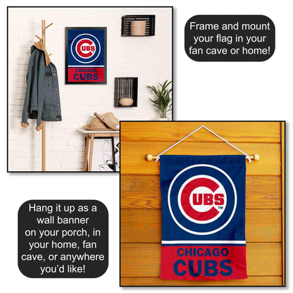Chicago Baseball Double Sided Garden Flag