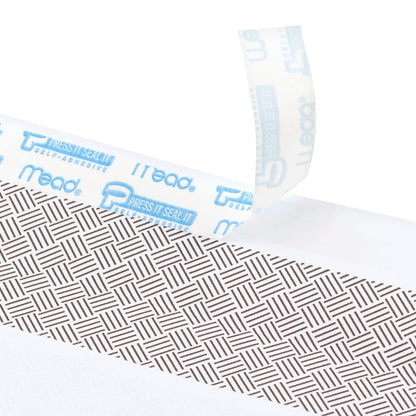 Mead #10 Envelopes, Letter Size, 4-1/8" x 9-1/2", Security Printed Lining for Privacy, Press-It Seal-It Self Adhesive Closure, Left Viewing Window Mailing Envelopes, 500 Count (742022)