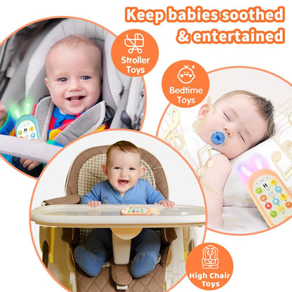 Richgv 1 Year Old Girl Birthday Gift, Baby Cell Phone Toy Sensory Learning Toys with 12 Functions, Baby Girl Toys 6 to 12 Months Multi Sound Effects with Light Teething Toys for Babies Infants