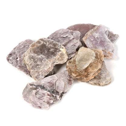 Justinstones 1/2LB Large Raw Purple Mica Fan Natural Crystal Healing Stones Rock Collection