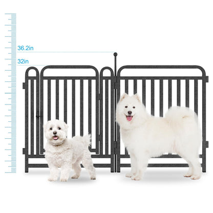 GDKASRNY Thickened Dog Playpen Foldable Metal Yard Fence32/43inch Compact Portable Animal Barrier Fence for Indoor Outdoor (24 Panels, 32 inch)