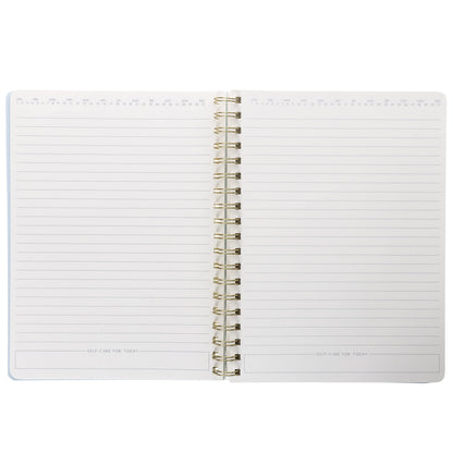 Graphique Vegan Leather Spiral Journal - Focus Design - 192 Lined Pages - Perfect for Taking Notes, Lists and More (8" x 10")