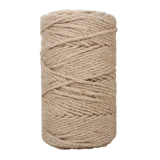 Jute Twine 3 mmx109 Yard 3 Strand, Munzong Natural Handmade 3 Twisted Burlap Twine String for Crafts, Garden Hemp Rope for DIY Knitting Plant Hanger Gift Wrapping Bundling Packing Gardening Decor 100m