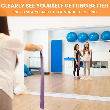 Peegel Home Gym Mirror - 63''x24''(2PCS) Large Frameless Tempered Glass Workout Mirrors for Home Gym Wall,Yoga,Garage,Dance