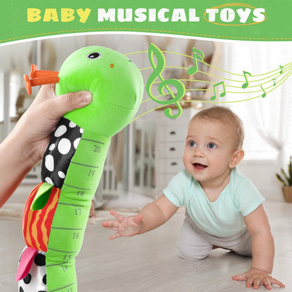 AWOTOY Baby Toys 6-12 Months Music Caterpillar,Stuffed Animals Infant Toys 0-3-6 Months,Baby Sensory Toys Tummy Time with Crinkle Rattle Teething Toys Boys Girls Gifts Birthday Easter Basket Stuffer