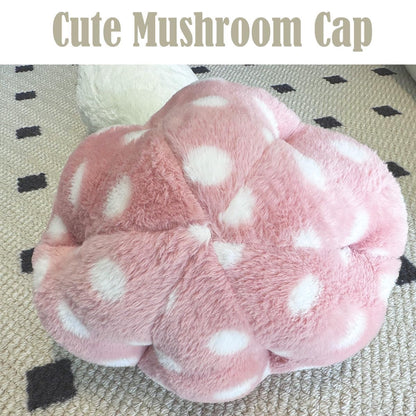 Hofun4U Mushroom Plush Pillow - 30 inch Mushroom Shaped Stuffed Long Pillow - Mushroom Stuffed Pillow - Christmas Birthday Sofa Home Decoration (Pink)