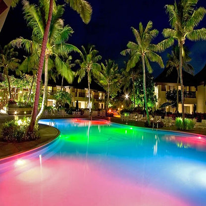 Pond Lights Remote Control Submersible LED Lights [Set of 4] IP68 Underwater Lights Aquarium Spotlight 48LED with Timer Landscape Lamp for Swimming Pool Fish Tank Fountain Pond Decoration