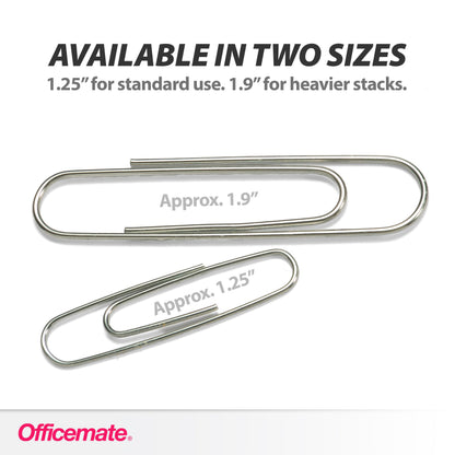 Officemate Giant Paper Clips, Pack of 10 Boxes of 100 Clips Each (1,000 Clips Total) (99914)