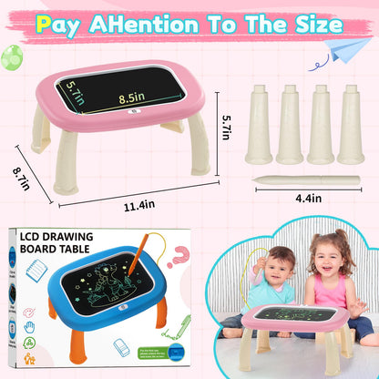 LCD Writing Tablet for Kids 1 2 3 4 5 Year Old - Toddler Drawing Tablet, Drawing Pad & Color Doodle Board Toy, Perfect Birthday & Christmas Gift Toy for 2-3 Year Old Boys and Girls (Pink)