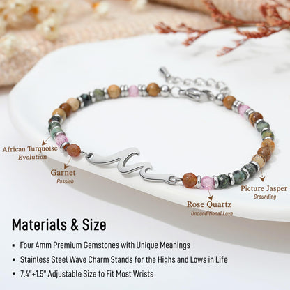 TONY & SANDY Best Friend Friendship Gifts for Women, Wave Friendship Bracelets, Bestie Best Friend Birthday Gifts for Women Female BFF Graduation Her Christmas Easter Teen Adult Mothers Day
