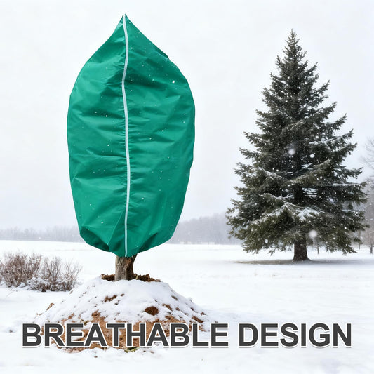 GMAPATS 2 PCS 47.2 x 70.8 Inches Plant Covers Freeze Protection, 2.2oz/yd² Frost Cloth for Outdoor Plants with Zipper/Drawstring, for Large Plant Frost Protection Outdoor Shrub Bush Fruit Tree Potte
