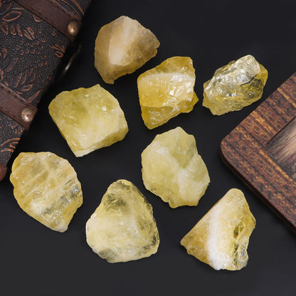 1Lb Authentic Raw Citrine Crystal Stone Natural Rough Stones Crystal for Tumbling, Cabbing, Polishing, Wire Wrapping, Wicca & Reiki Crystal Healing