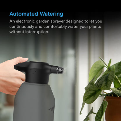 AC Infinity Automatic Sprayer, 2L Portable Electric Spray Bottle, USB Rechargeable with Adjustable Nozzle Spout for Plants Fertilizing Gardening and Cleaning (Graphite)