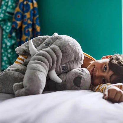 Ryttir 24 Inch Fuzzy Large Elephant Stuffed Animal, Soft Stuffed Elephants Plush Toy Newborn Gift, Funny Elephant Gifts for Baby Women Girls Boys