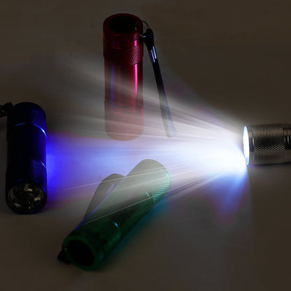 FASTPRO 30-Pack Flashlights Set, Aluminum 6-LED Flashlights Include AAA Batteries & Lanyard, for Party Favors, Camping, Hurricane Supplies