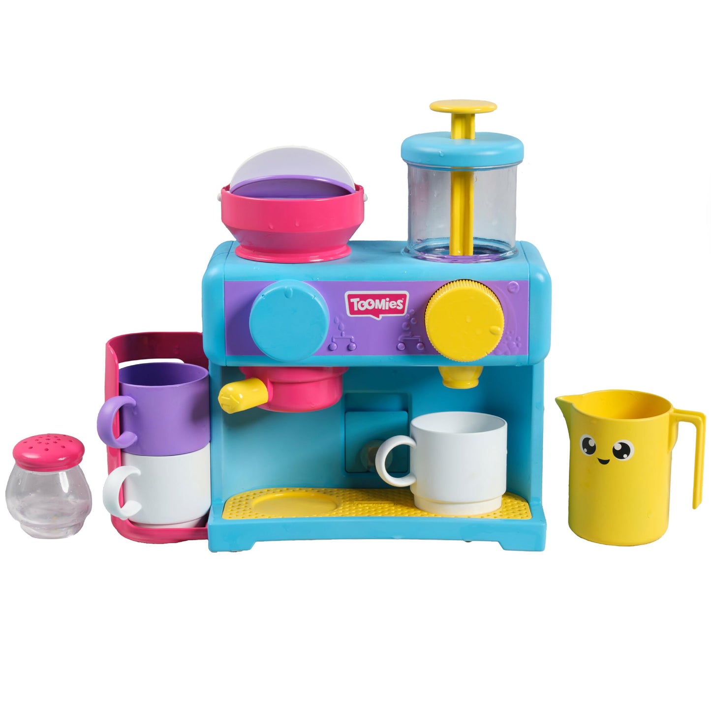 Toomies Bizak 30693547 Bathtub Coffee Maker with All Kinds of Accessories Such as Three Cups, Sugar Bowl, frother, Recommended for Children from 18 Months