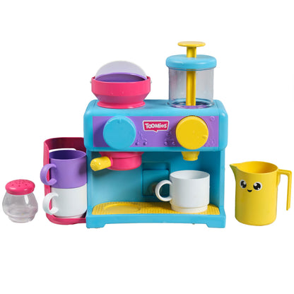 Toomies Bizak 30693547 Bathtub Coffee Maker with All Kinds of Accessories Such as Three Cups, Sugar Bowl, frother, Recommended for Children from 18 Months