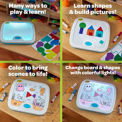 Crayola Light Up Activity Board, Sensory Toy for Toddlers & Kids, Light Box, Light Up Coloring Board, Educational Toy, Gift for Toddlers, Ages 1+