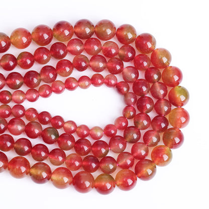 10mm 36pcs Watermelon Tourmaline Jades Stone Beads for Jewelry Making DIY Bracelet Necklace Accessories AAA 15" Energy Healing Power Stone Beads (Watermelon Tourmaline, 10mm)