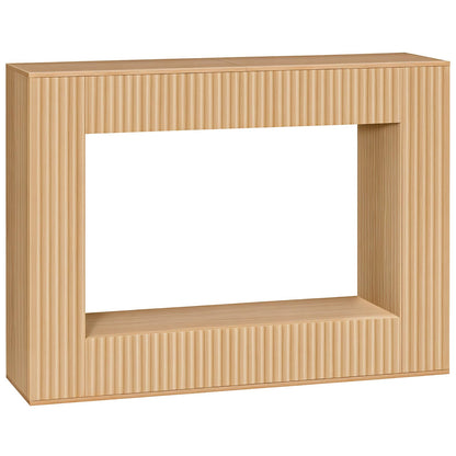 MAHANCRIS Modern Console Table, 47.2'' Entryway Table with Storage, Fluted Couch Table Behind Sofa, for Entrance, Foyer, Living Room, Bedroom, Dining Room, Natural CTNA2501