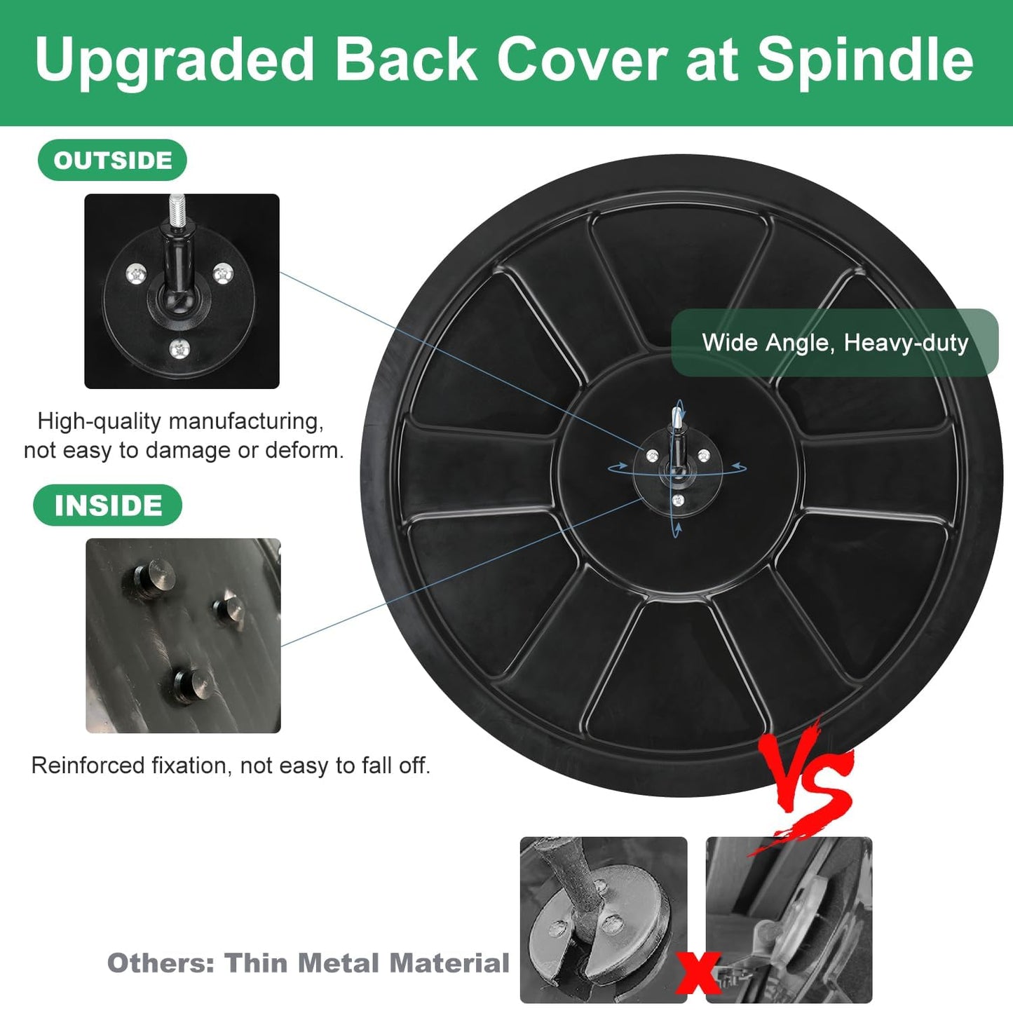 𝟐𝟒" 𝐔𝐧𝐛𝐫𝐞𝐚𝐤𝐚𝐛𝐥𝐞 𝐏𝐂 𝐂𝐨𝐧𝐯𝐞𝐱 𝐌𝐢𝐫𝐫𝐨𝐫 with Adjustable Bracket - Vision up to 35 FT, Ideal for Driveway, Large Road, Garage Blindspots & Traffic Safety