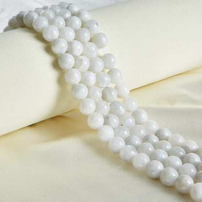100pcs 6mm Moonstone Beads Natural Gemstone Beads Round Loose Beads for Jewelry Making