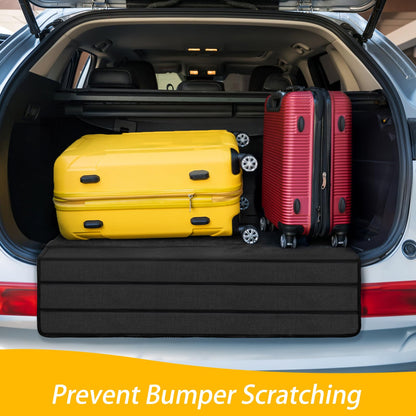 Yesland Large Bumper Guard for Cars, 37 x 25 in Car Rear Bumper Protector, Foldable Universal SUV Trunk Mat, Cargo Liner Floor Mats for Preventing Scratches While Loading/Unloading, Black