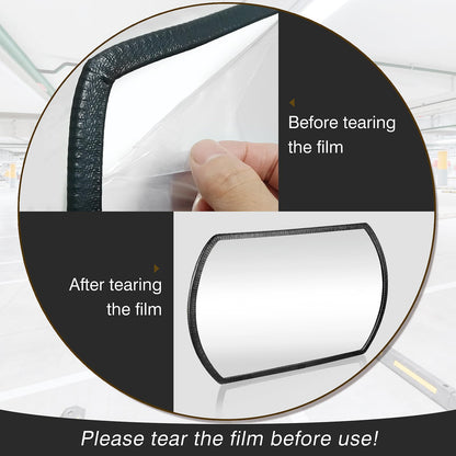 2 Pcs Acrylic Garage Parking Mirror 24" x 15" Convex Security Mirror Rectangular Convex Corner Mirror Blindspot Mirror with Protective Film for Driveway Traffic