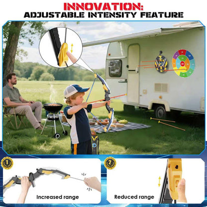 Kids Bow and Arrow Set LED Light Up Archery Set with 10 Suction Cup Arrows, 2 Archery Targets Indoor Outdoor Games for Kids Ages 4-8 8-12 Birthday Gifts Toys for 5 6 7 8 9 10 11 12 Year Old Boys Girls