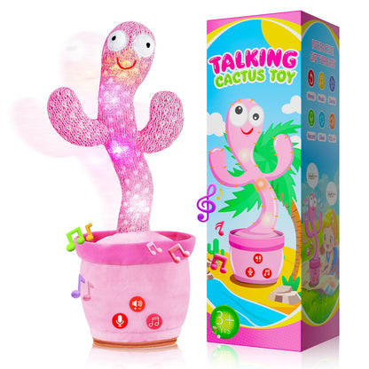 SANJOIN Dancing Talking Cactus Toy for Baby Toddlers, Baby Girl Toys 18 Months+, Adjustable Volume, Mimicking, Recording & Singing. Baby Toys for Girls, Interactive Gifts for 1 Year Old Girl