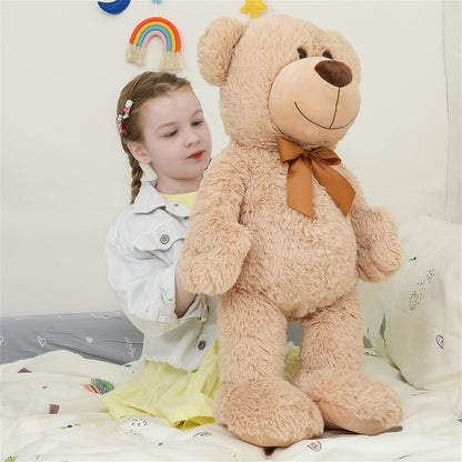 Tezituor Brown Teddy Bear Stuffed Animal, 26 inch Large Stuffed Teddy Bear Plush for Girl Boys Girlfriend, Soft Teddy Bear Toy Gift for Baby Shower, Birthday