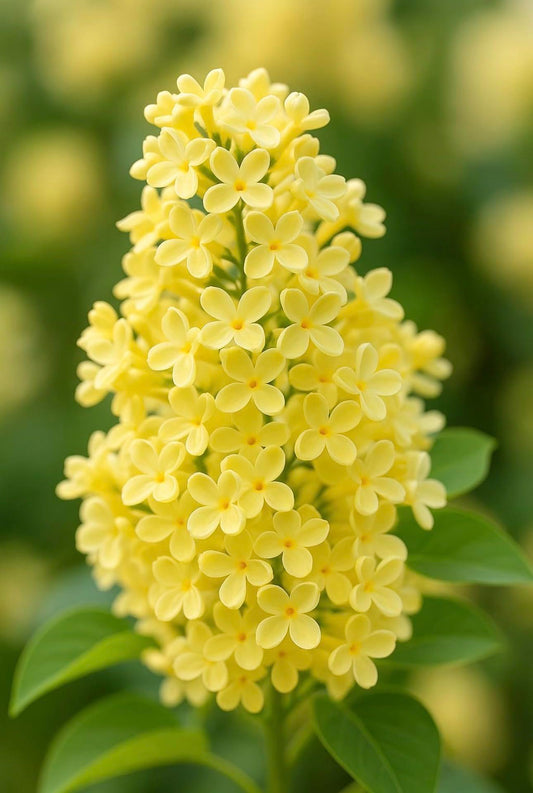 Primrose Yellow French Lilac (Syringa) Live Plant – Rare Yellow Lilac Shrub – Fragrant Spring Flowers – Cold Hardy Ornamental Bush – Starter Plant