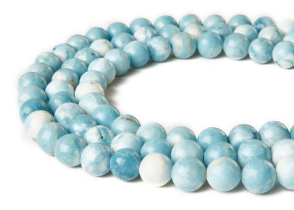 100pcs 6mm Larimar Beads Natural Gemstone Beads Round Loose Beads for Jewelry Making